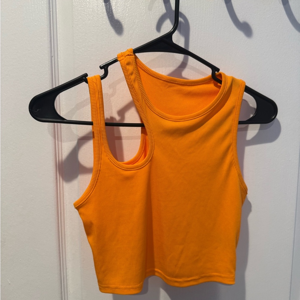 SHEIN Bright Orange Tank Top